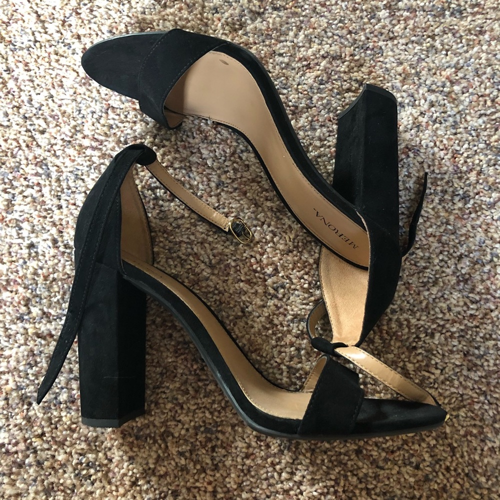 Merona Black Chunky Heels